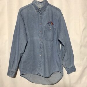 Men's Light Blue Denim Shirt